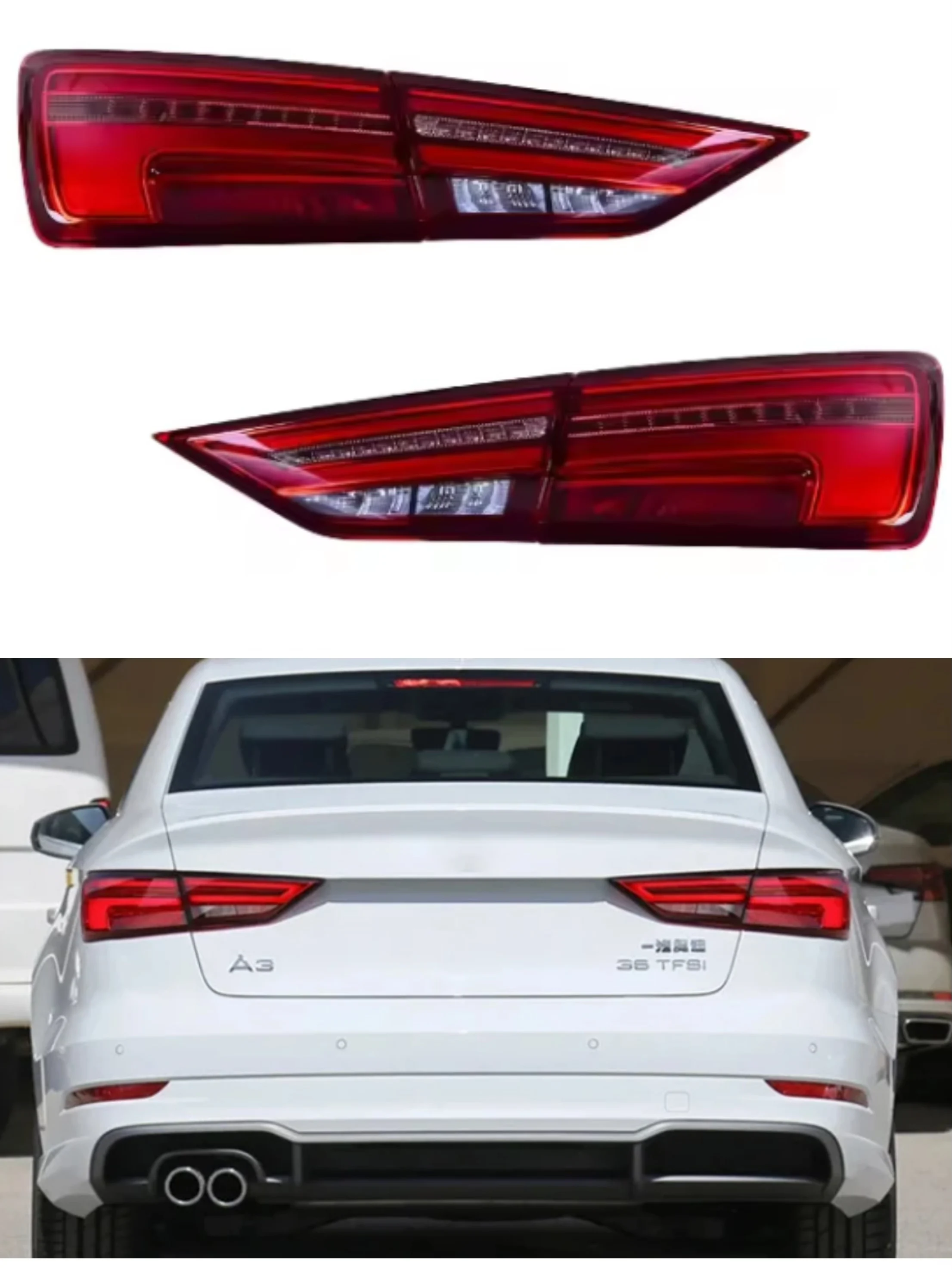 Suitable for Audi A3 2013-2020 8V A3L Car Light Led Car Tail Light Assembly Drl Upgrade Rear Driving Steering Reversing Dynamic Signal Light High Brightness Spare Parts