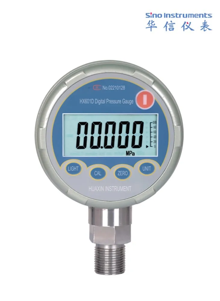 Vacuum mbar low digital oil air water pressure gauge 1/4 npt  filled  