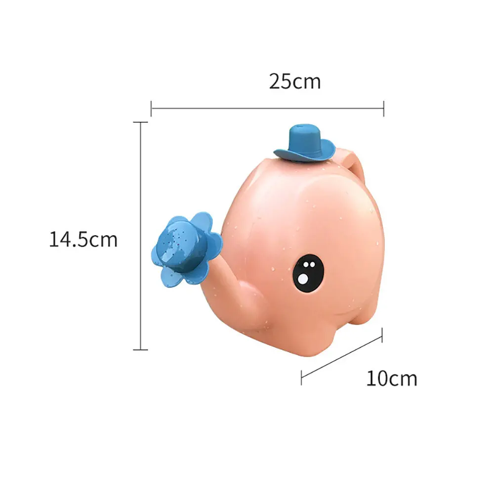 2Pcs Vibrant Elephant Watering Can with Round Porous Sprayer Plastic Watering Pot for Indoor Outdoor Gardening Flowers