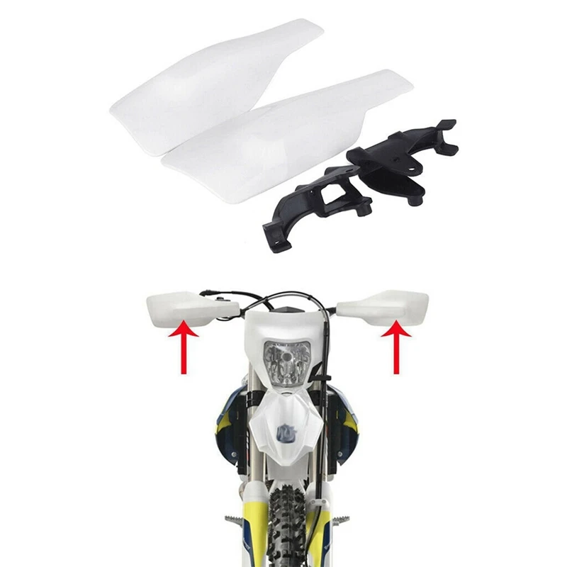 3X Motocross Handguard Motorcycle Hand Guard Protector White For Husqvarna TX FC FE TE TC FX 125/250/300/350/450/501