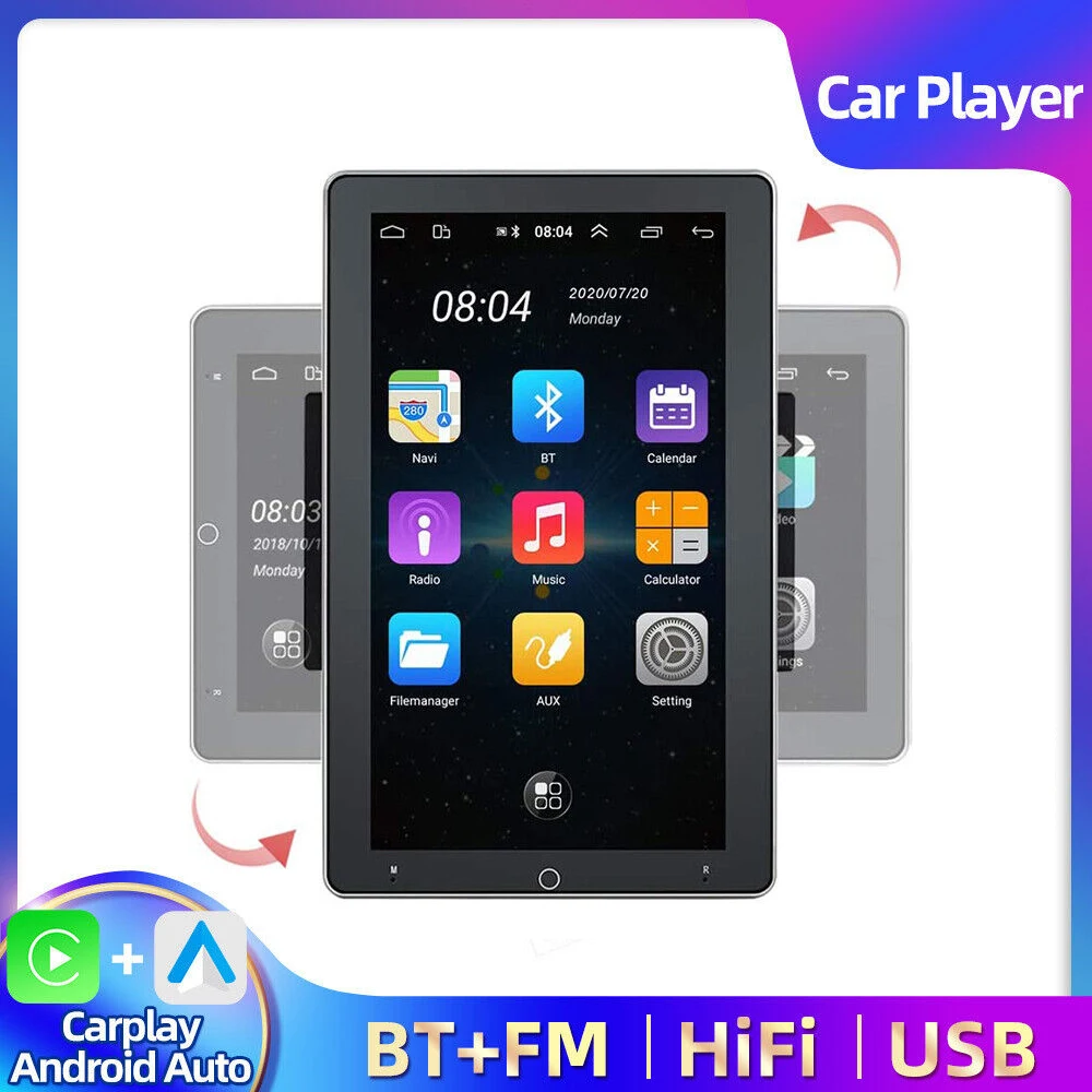 Android 14.0 Universal Carplay Android Auto Car Radio Multimedia Video Bluetooth Full Touch Screen FM For All Car 2 din GPS Navi