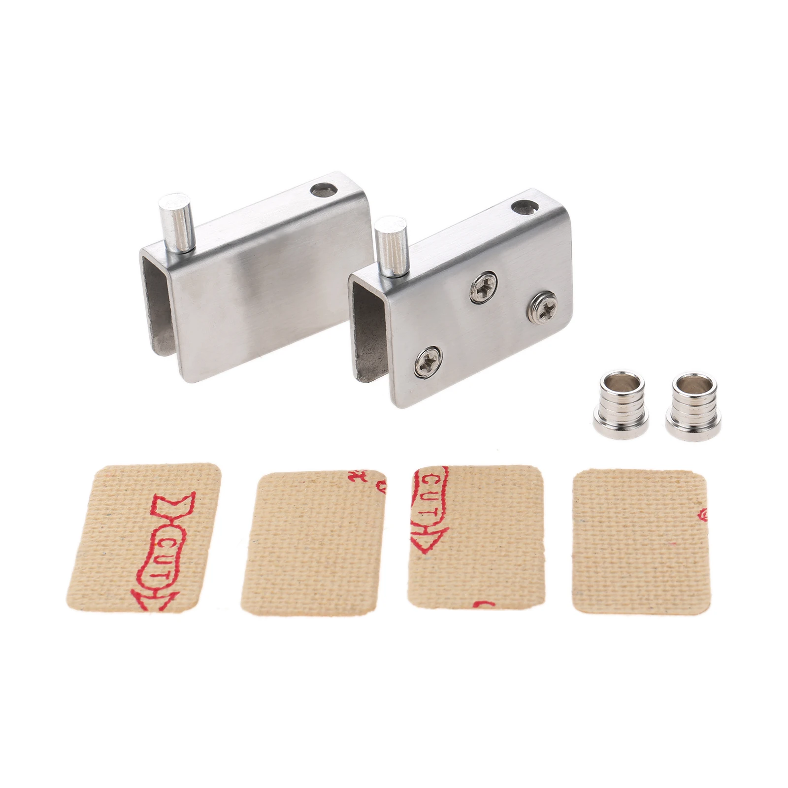 2 Pcs 유리 선반 클램프 피벗 힌지 2 크기 스테인 - Glass Door Hinge 리뷰 및 가격