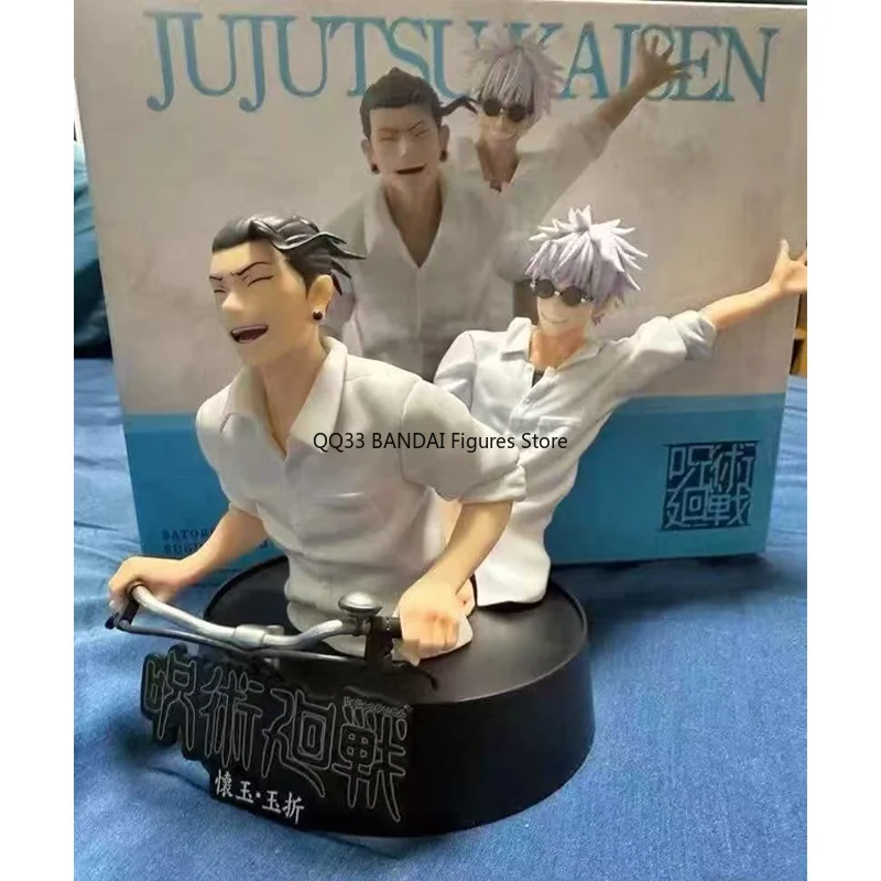 بانداي الأصلي Ichiban Kuji Jujutsu Kaisen 5th الذكرى جوجو ساتورو وGeto Suguru ركوب الدراجات المشهد عمل نموذج لجسم الحلي #1
