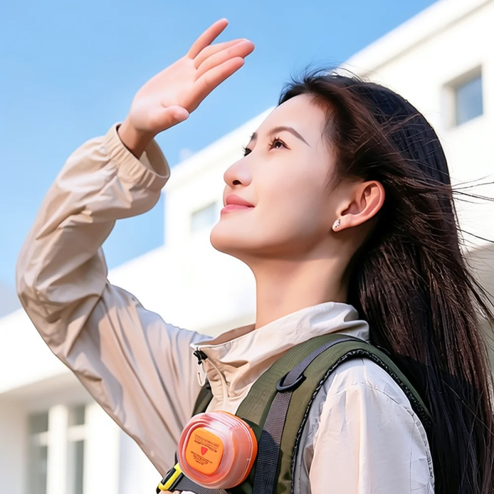 Personal Clip On Fan Silent Mini Wearable Air Cooler Desk Fan For Outdoor Travel Student Summer Cooling Gadget Appliance