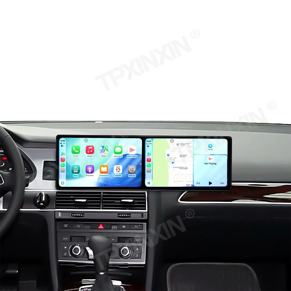 

9.1 Inch Dual Screen Car Radio For Audi A6 2010 2011 Android 15 Car Multimedia Video Player Stereo Navigation Carplay Head Unit