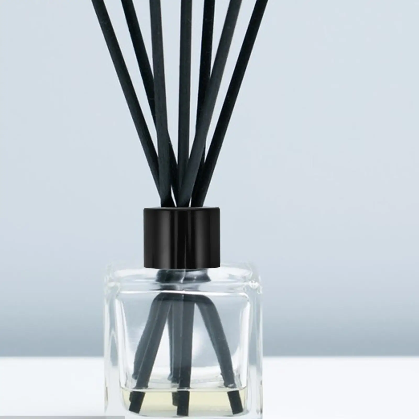 10 pz Nero Tappi Diffusore Aromaterapia Tappo di Bottiglia di Ricambio Bottiglie Riutilizzabili Barattolo di Fragranza Coperchi Diffusore di Vetro Coperture Vuote