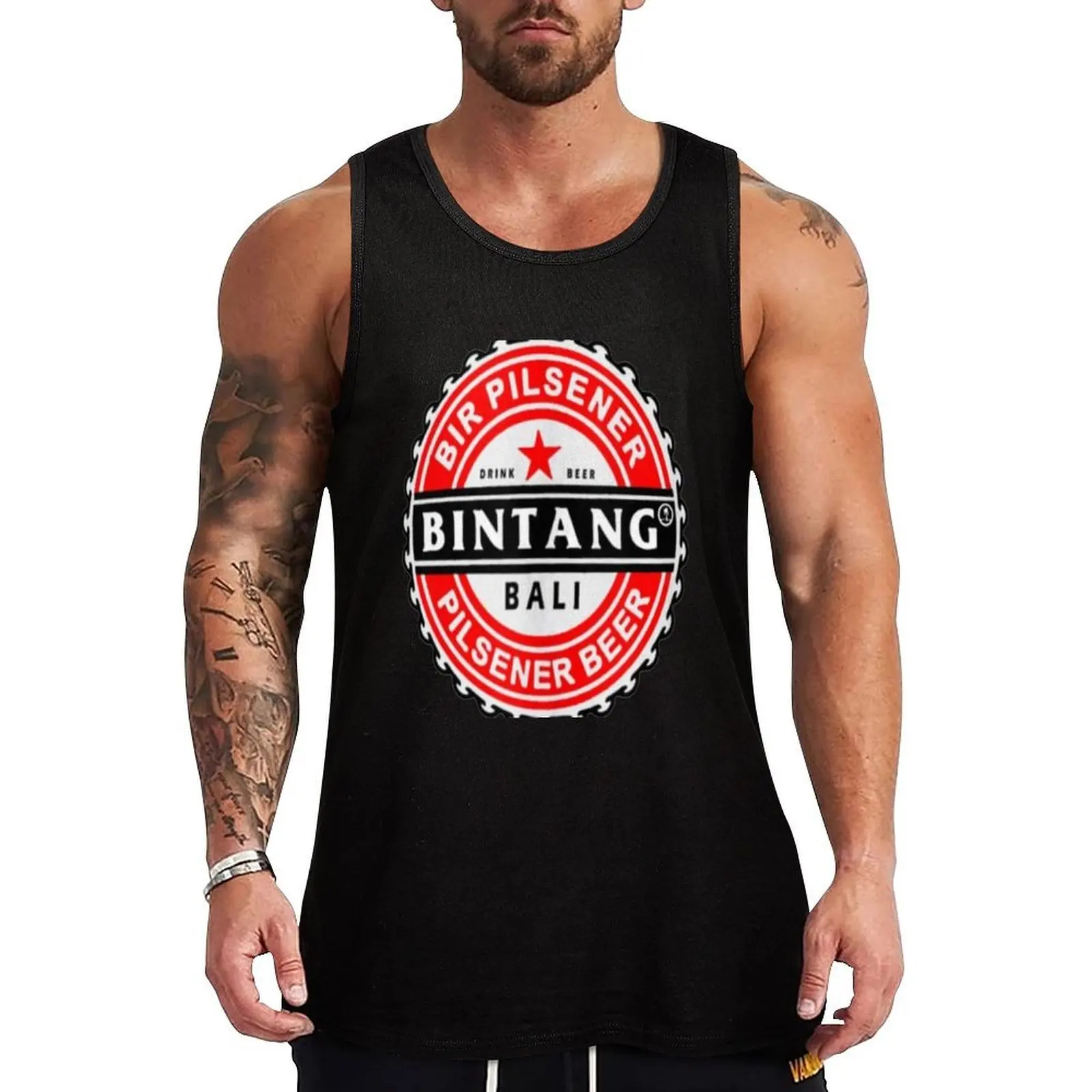 

Bintang Bali Beer Souvenir Tank Top anime clothes Gym wear Man clothes for gym summer clothes