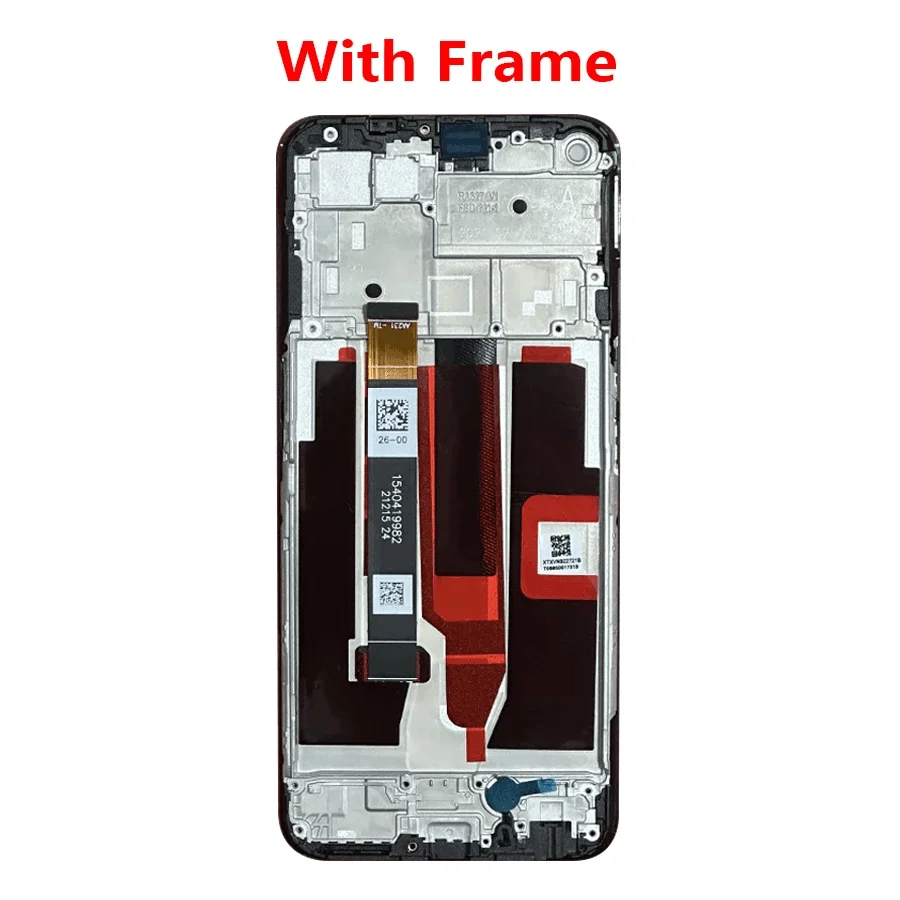 شاشة 6.5 بوصة لـ Realme Narzo 30 5G RMX3242 شاشة LCD مع إطار، مجموعة محول رقمي لشاشة تعمل باللمس لـ Realme Narzo 30 5G LCD