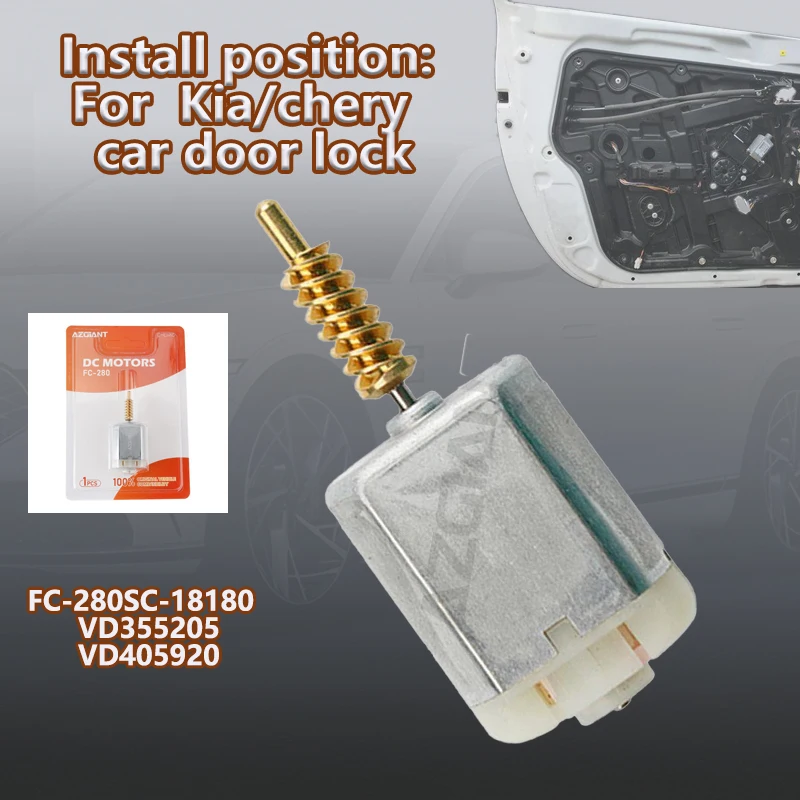 

AZGIANT FC-280SC-18180/FC-280SC-18180 Car Door Lock System Motor long copper axis For Kia Ceed/Bongo III 20/Novo/chery Tiggo 5
