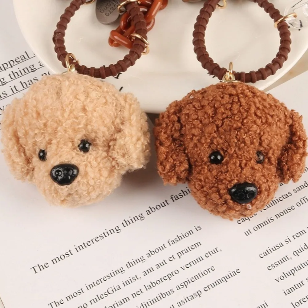 Kawaii Dog Peluche Amanti degli animali Portachiavi fai da te Ciondolo di alta qualità Coppie Portachiavi abbinato Portachiavi per auto