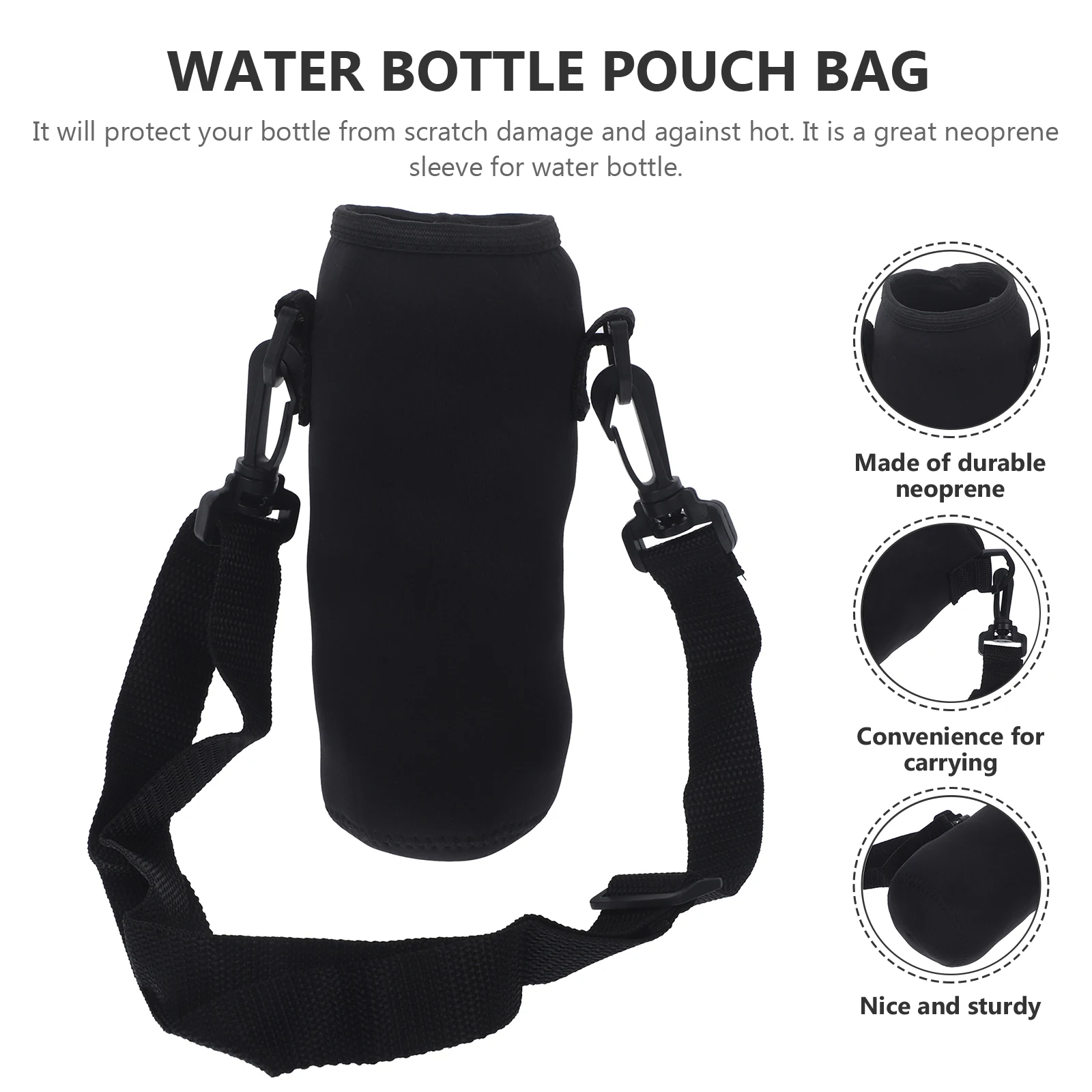 500ml isolado garrafa de água saco bolsa transportadora titular neoprene manga chaleira copo protetor caso viagem portátil durável garrafa