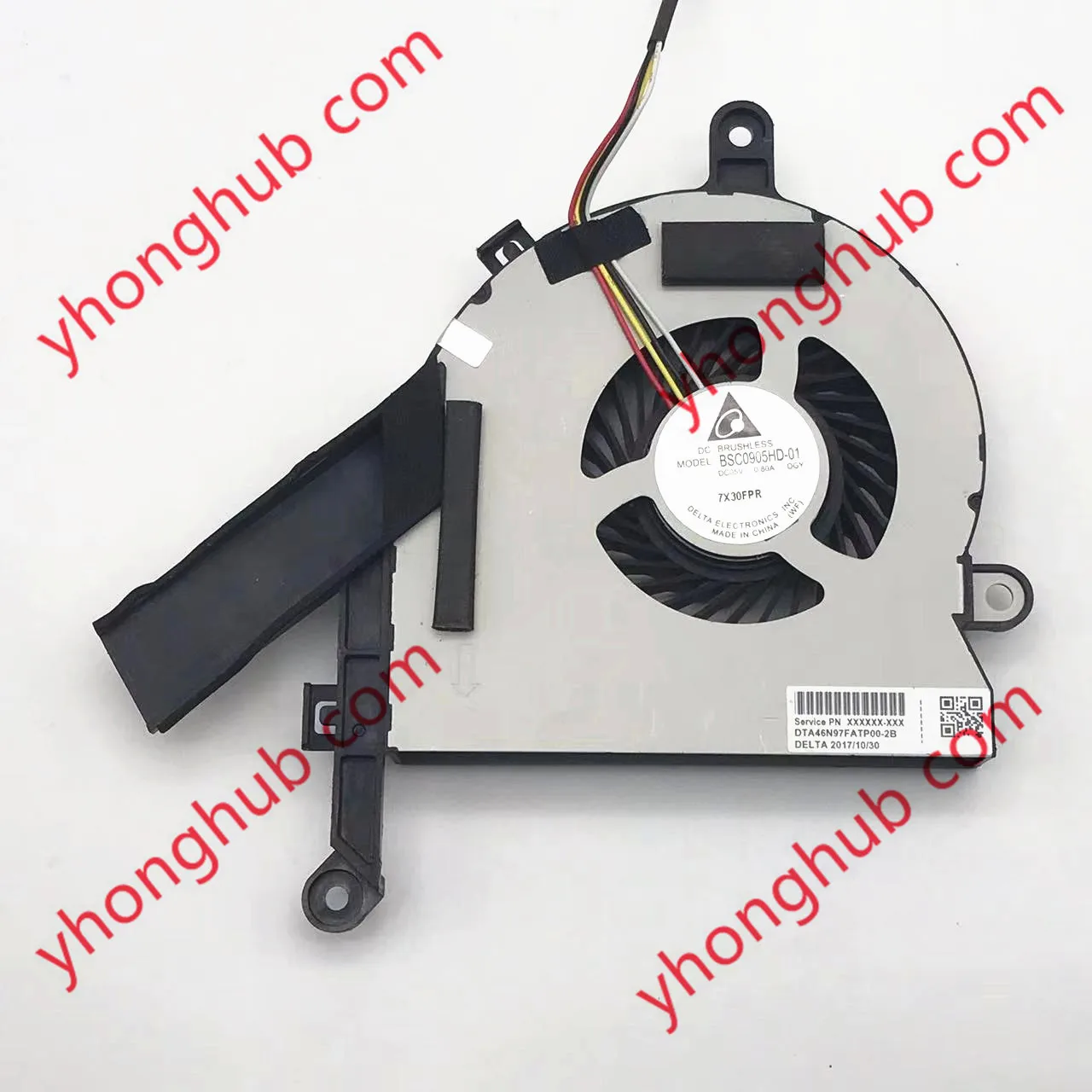 

Delta Electronics BSC0905HD-01 DGY DC 5V 0.80A 4-Wire Bare Cooling Fan