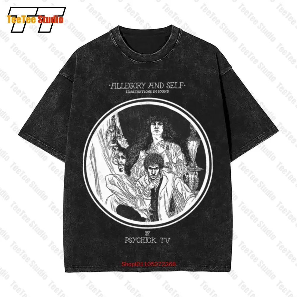 Allegory And Self Vintage Oversized T-Shirt Austin Osman Spare Psychic Tv Coil Industrial 80'S Goth Throbbing Gristle TPF2