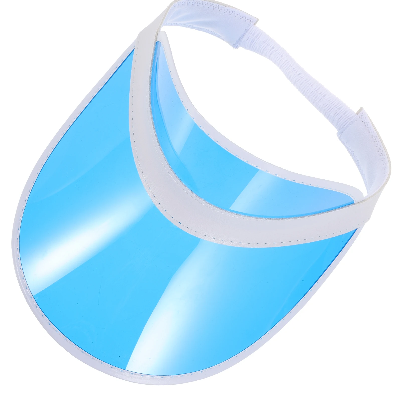 

Sun Visor Hat Wide Brim Decorative Plastic Sun Protection Cap Summer Beach Pool Hiking Fishing Stylish Ventilation