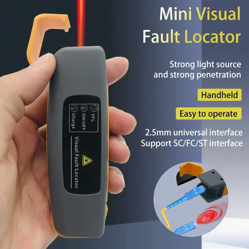 

10MW Green light Visual Fault Locator Fiber Optic Cable Tester 10Km Range fiber optic equipment FTTH Red Light Pen VFL