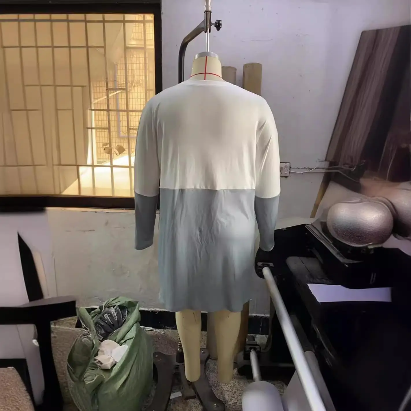 T-shirt long Sve imprimé grande taille pour femme, tissu polyester confortable et décontracté, jupe trapèze ronde Ne, Sle Busin Home...