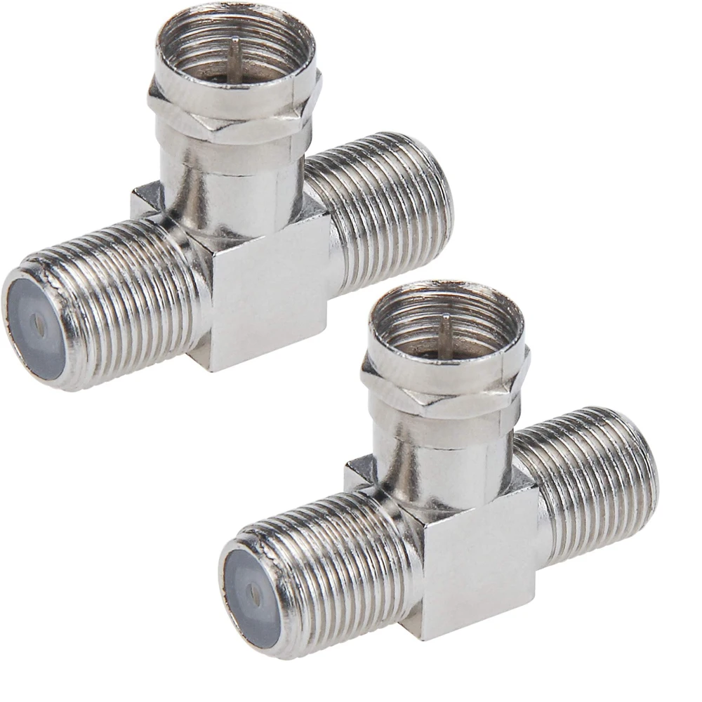 2 stücke f-Typ zu TV IEC 90-Grad-Stecker & Buchse HF-Koaxial adapter Adapter TV-Koaxial antennen anschluss – Detail 14