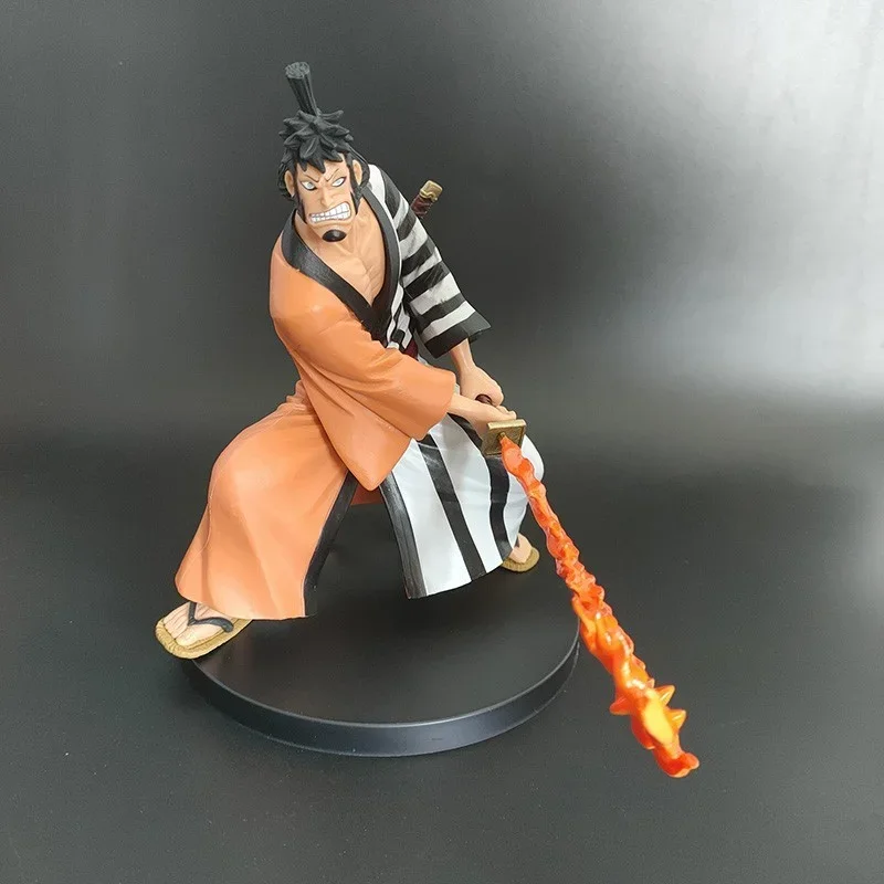 Bandai banpresto original brc figura de anime de uma peça kin'emon momento de batalha figura de ação modelo colecionável ornamentos