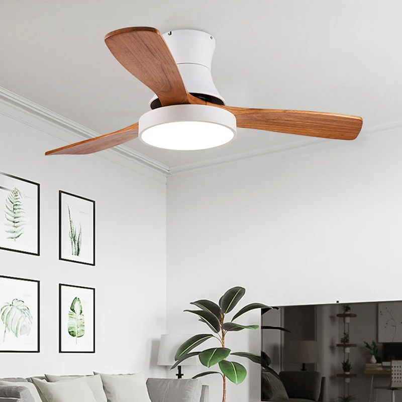 Low Floor Modern Ceiling Fan With Led Light Ceiling Light Fan Ceiling Fans With Lights Led Fan Lamp Remote Control