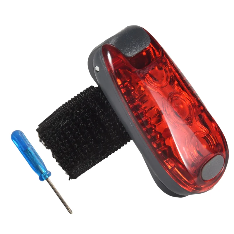 

A99I-4 Pcs Safety Light Waterproof Red Flashing Bicycle Rear Light, Suitable For Running, Walking, Cycling, Helmet, Etc