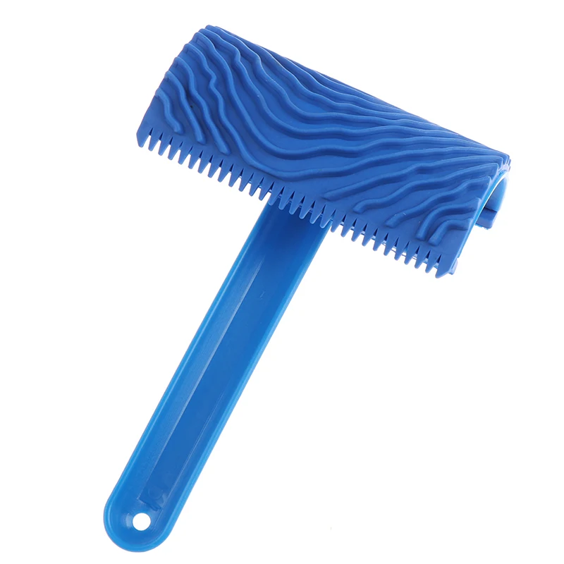 1pc Nachahmung Holzmaserung Muster Wand Textur Kunst DIY Pinsel Mal werkzeug Gummi korn Mal werkzeug Haupt dekoration