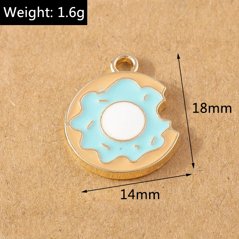 10 Stück Emaille Mini Spatel Spiegeleier Charms Anhänger für Schmuckherstellung DIY Ohrringe Halskette Zubehör Zubehör – Detail 3