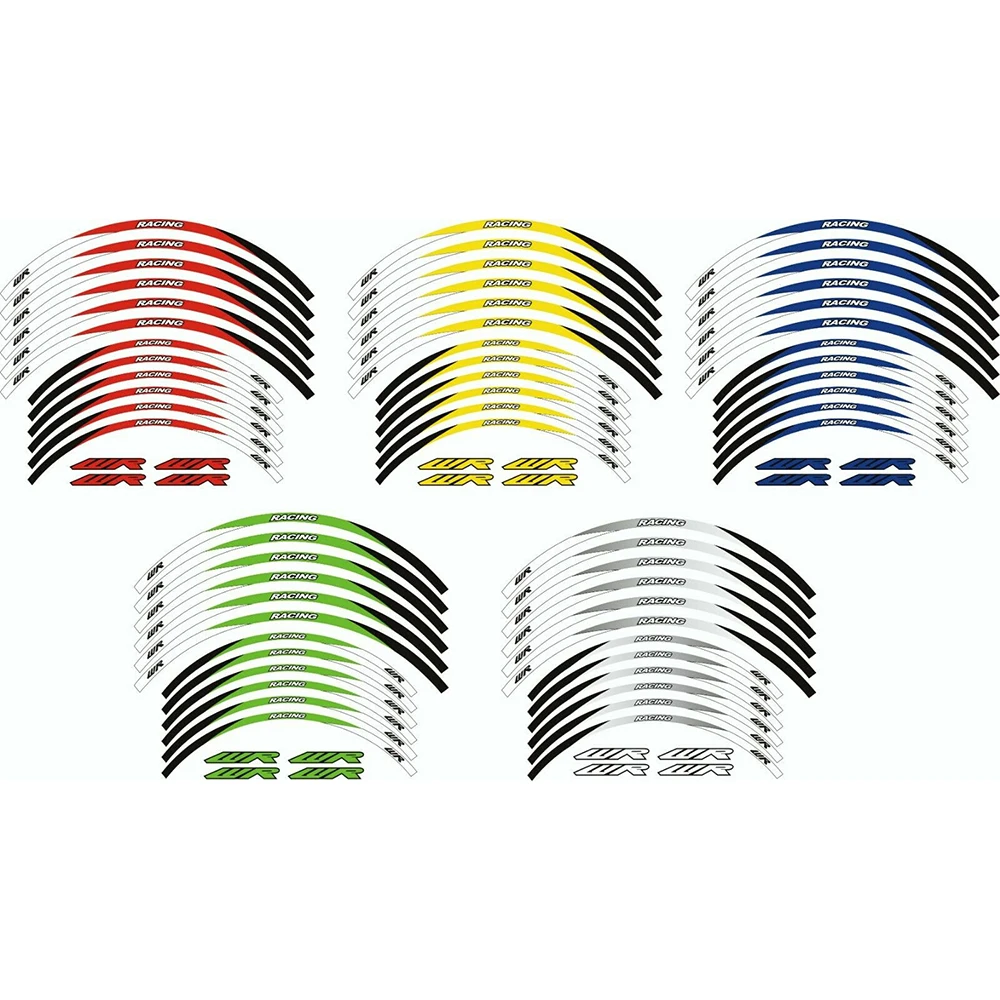 

21" 18" RIM WHEEL STRIPES STICKERS TAPE DECAL FOR YAMAHA WR250R 2008-2020 WR 250F 2001-2020 WR 450F 2003-2020