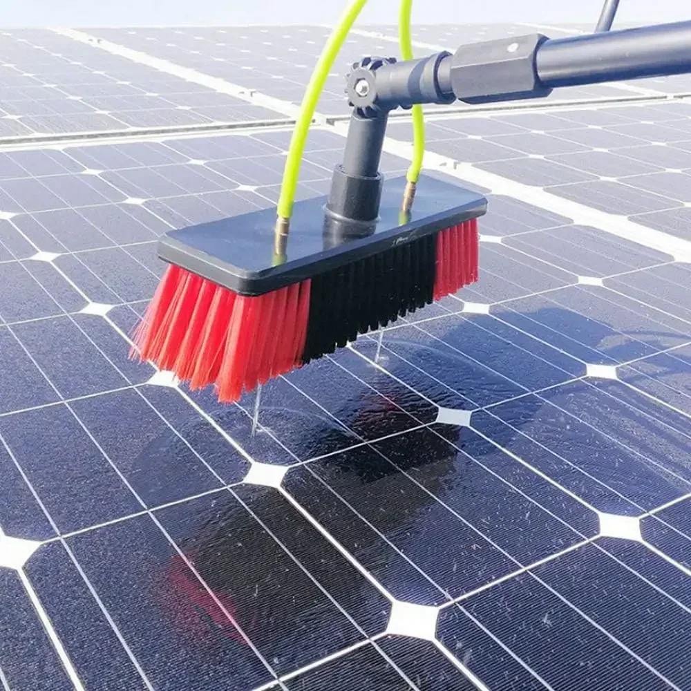 26.25FT Solar Panel Water Fed Pole Kit with Extension Pole Water Fed Brush Water Fed Pole for Window Cleaning Kit