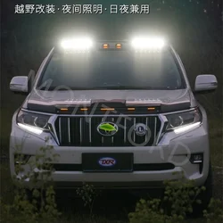 Top Light Luggage Rack Off-road Adventure Lamp FOR TOYOTA LAND CRUISER PRADO 2010-2022 FJ150 Roof Led Light Bar Black