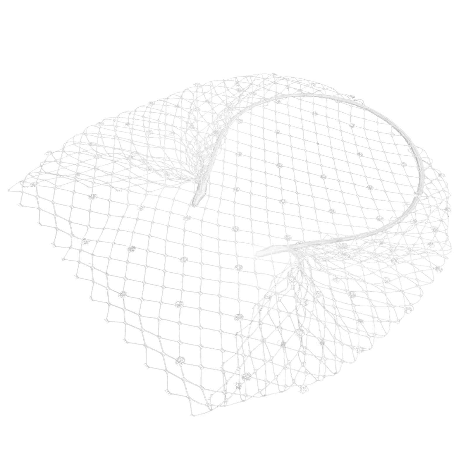 

Rhinestone Veil Headband Mesh Headdress Wedding Hair Accessories Bride Party Decor Woman Pearl Bridal Hairstyling Tool Glamorous