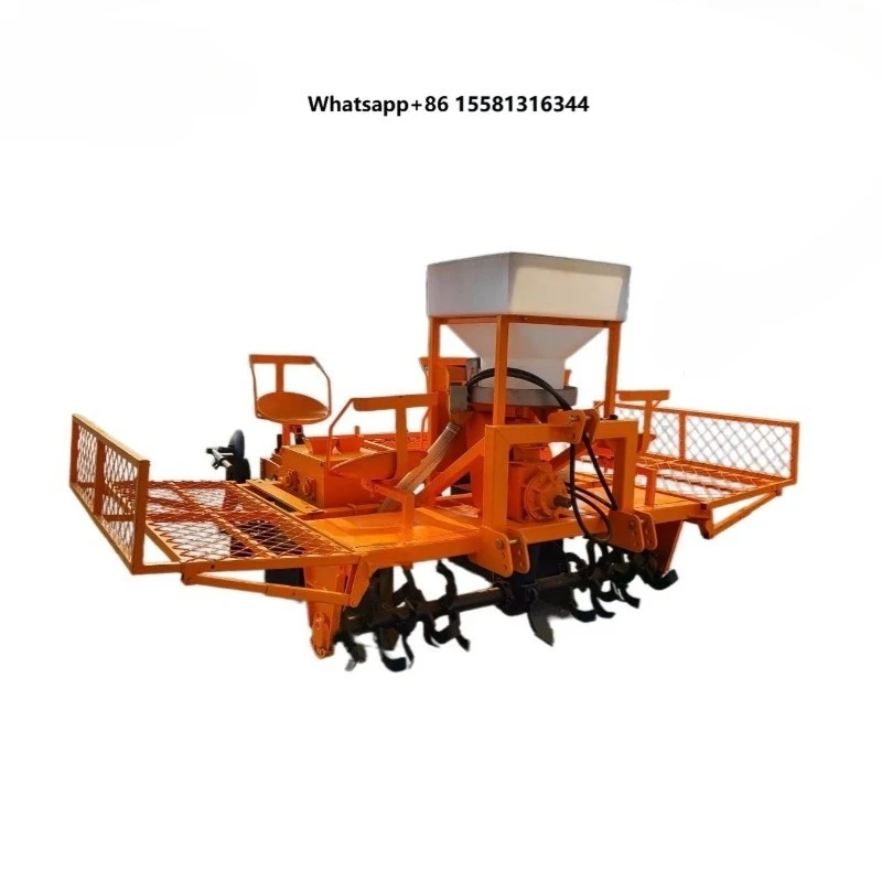 Hot Sale 2-Row Tractor-Mounted Sugar Cane Planter Sugarcane Seeder with Rotary Tiller & Transplanters Gearbox As Core Component