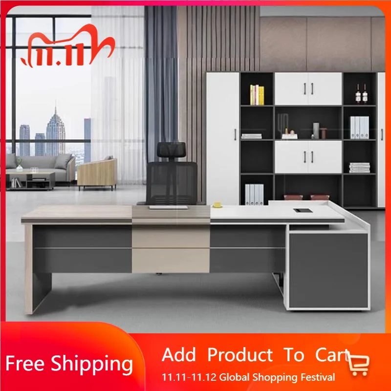 

Conference Cheap Study Computer Table Gaming Set Wide Wooden Storage Computer Desks Aesthetic Mesas Escritorio Trendy Furniture