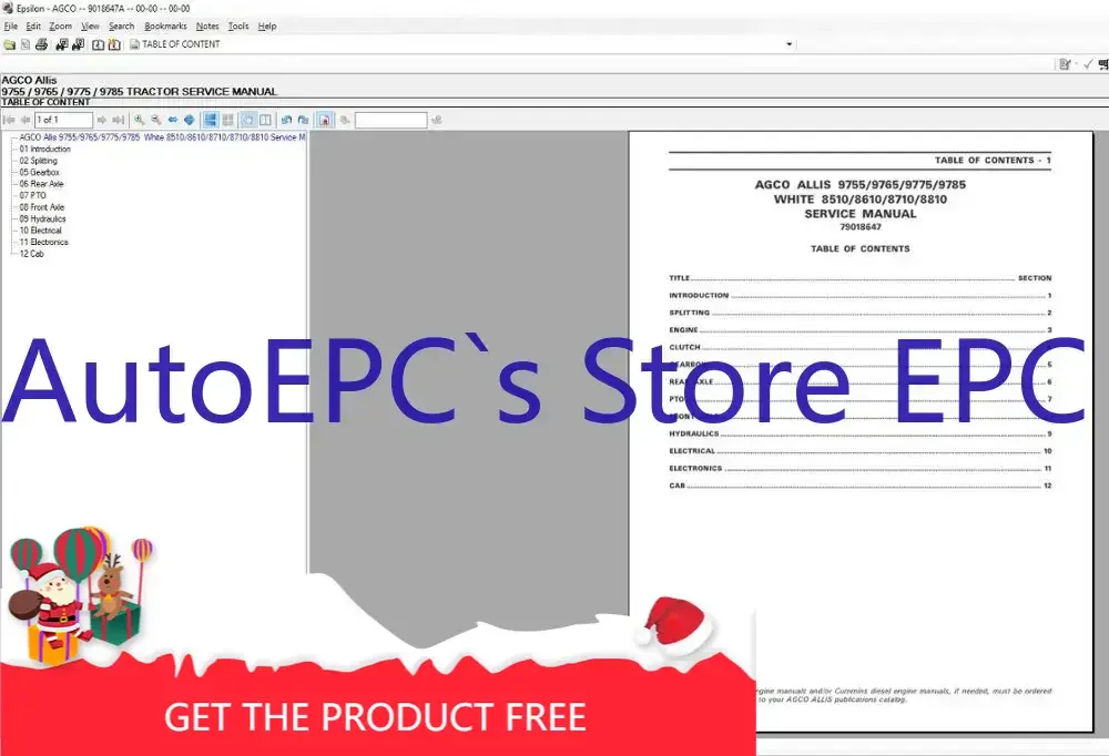 

AutoEPC AGCO Allis Part Book & Workshop Service Manuals [2021]