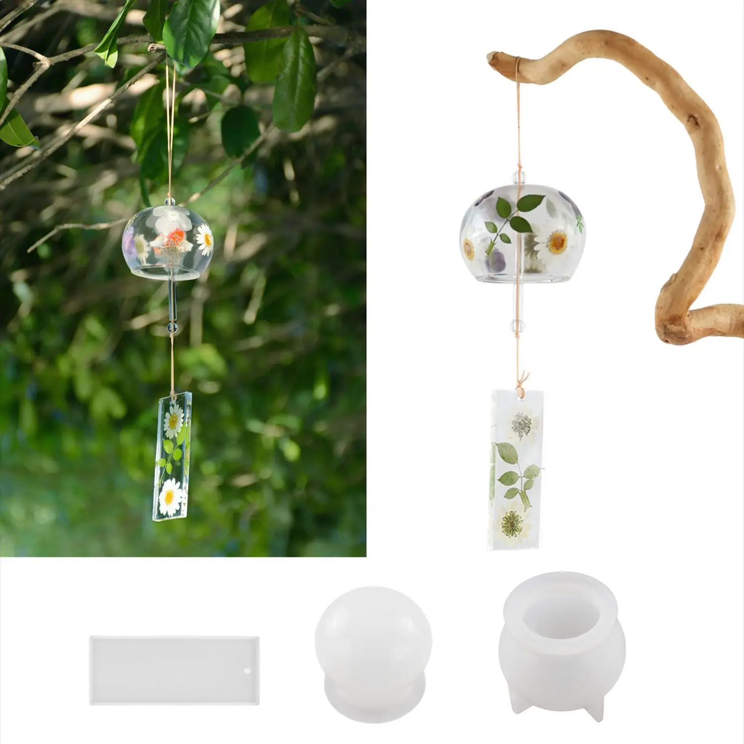 DIY Epoxy Resin Mold Wind Chimes Japanese Sunny Doll Specimen Jewelry Tools Jewelry Accessories 3D Silicone Mold