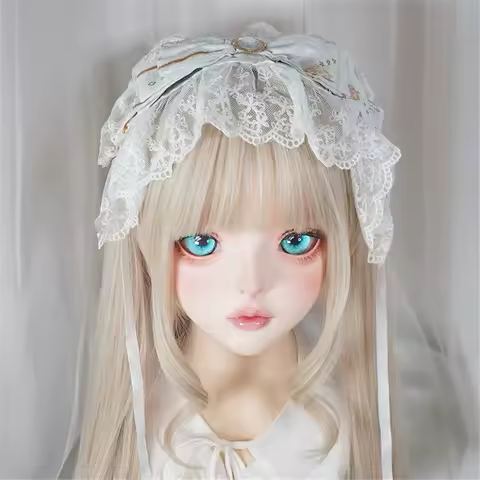 Princess Lace Hairband Anime Maid Cosplay Headband Lolita Headwear Accessory D1555