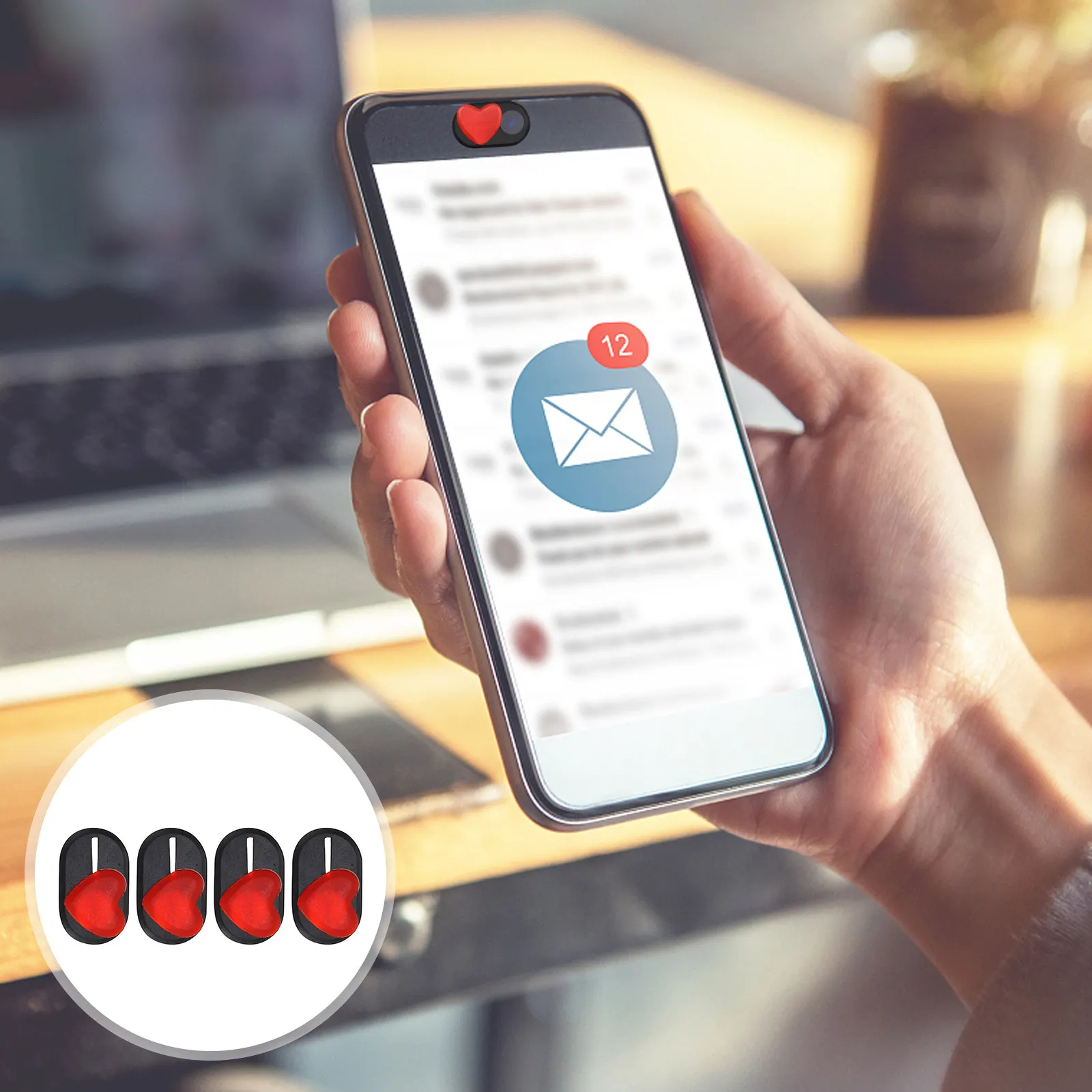 

4Pcs Cover Slide Privacy Protection Ultra Thin Webcam for Laptop Tablet Computer Web Cover for Laptop