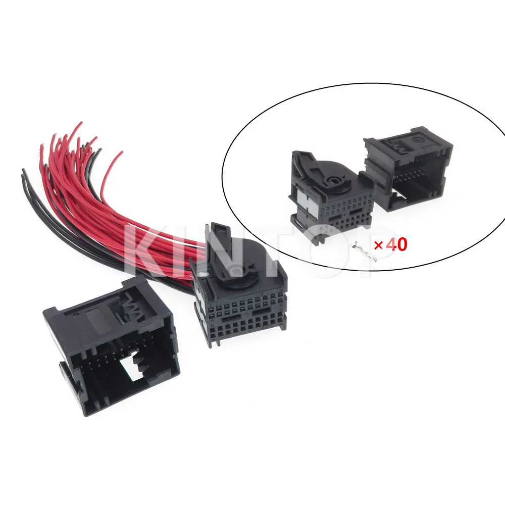 

1 Set 40 Pins AC Assembly Car Wiring Harness Connector With Wires Automotive Electrical Cable Socket With Terminal 967286-1