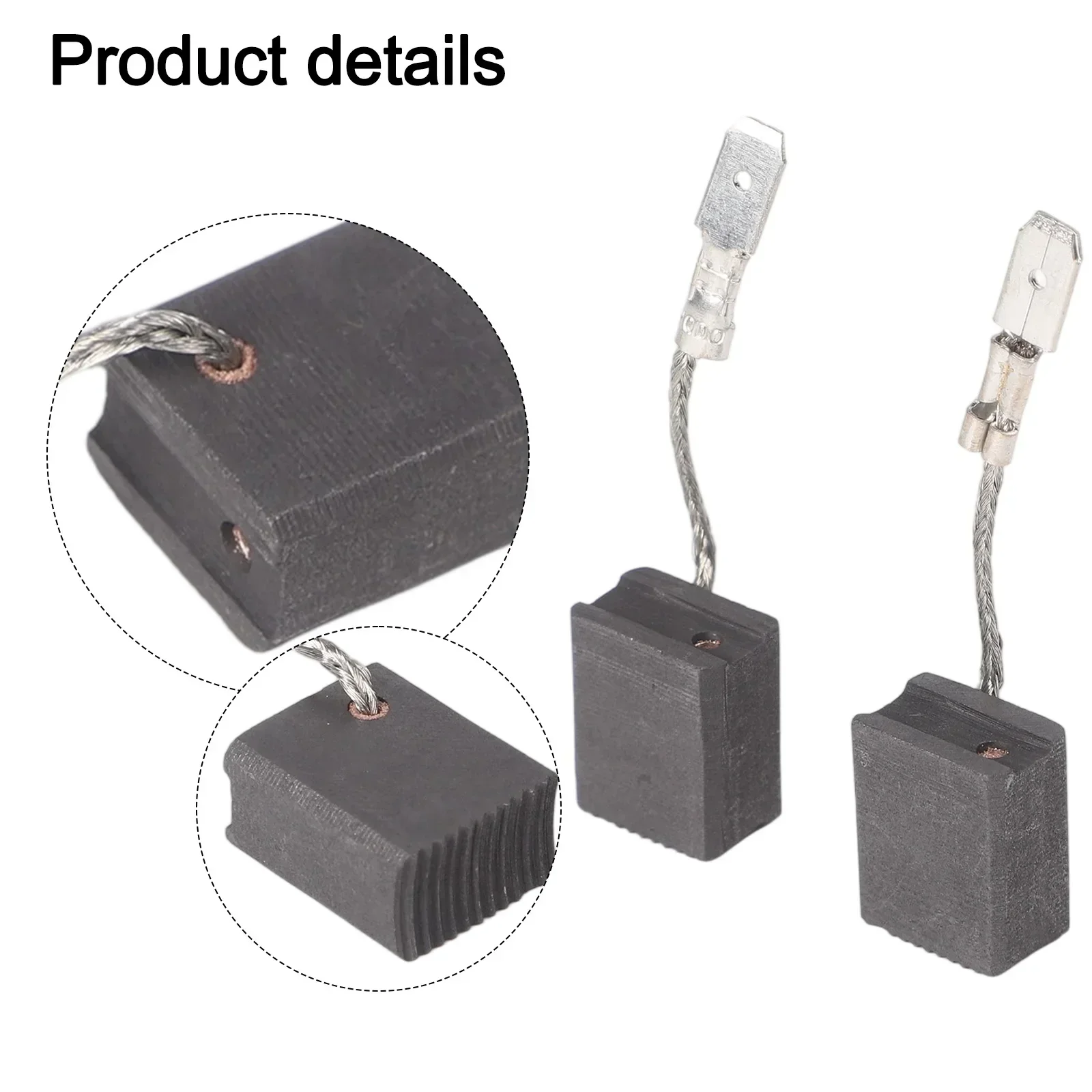

Motor Repair Parts Carbon Brushes Hand Tool Set 2pcs Carbon Brush Set Brush Springs Included Intermittent Motor Repair