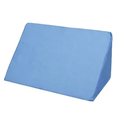 3 Color Orthopedic Acid Reflux Bed Wedge Pillow Soft Leather Sponge Back Leg Elevation Cushion Pad Triangle Pillow Cover Bedding