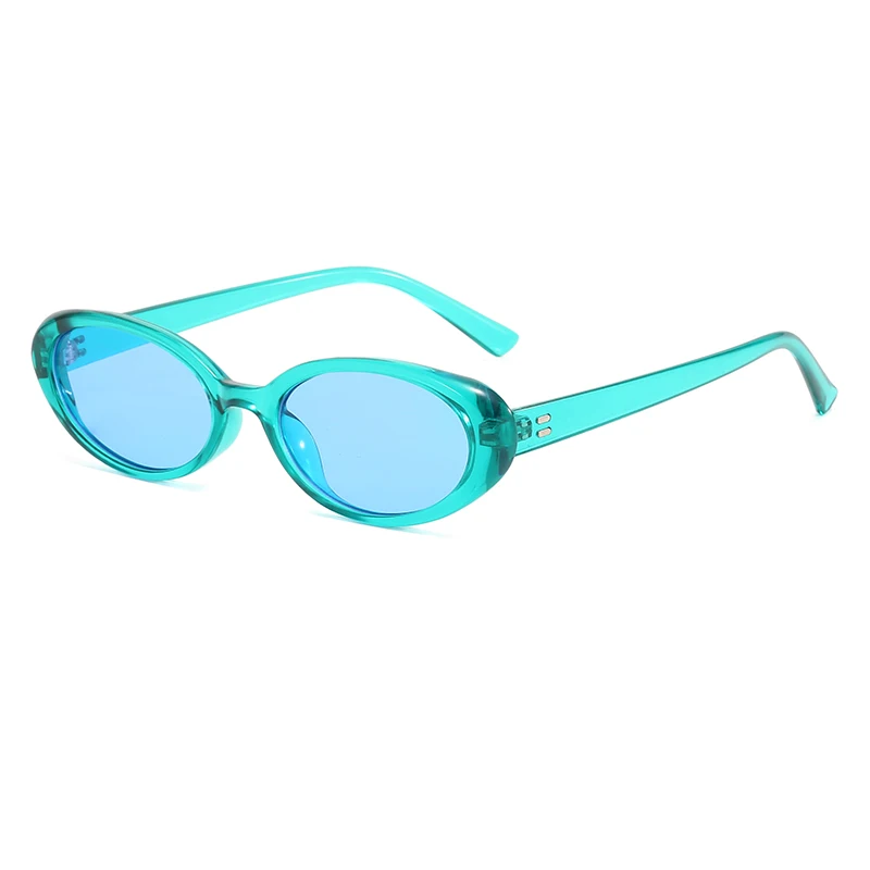 Small Oval Women's Sunglasses New Fashion Hot Sun Glasses Female Retro Colorful Shade Eyeglasses UV400 image 3