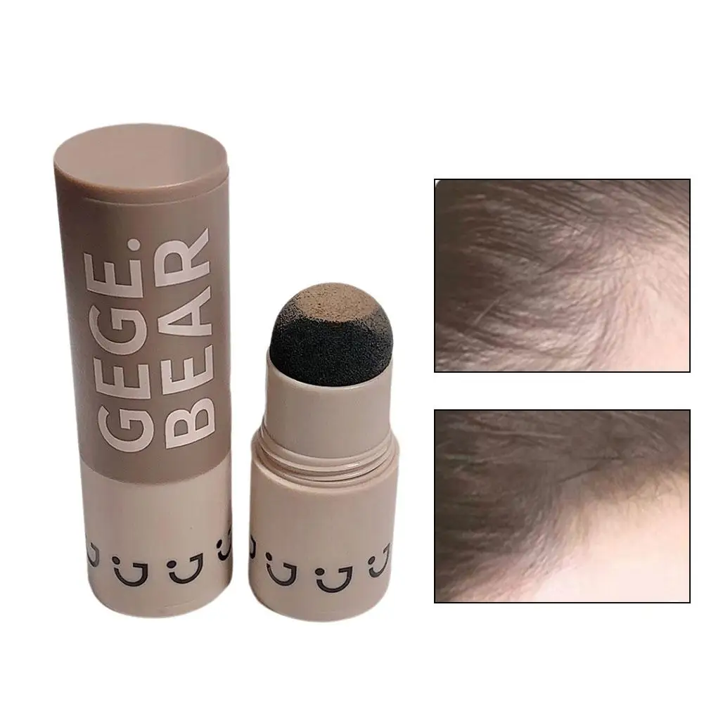 Bâton d'ombre à cheveux imperméable à l'eau, ligne de cheveux, brun, fard à barrage, couverture, poudre, noir, style, rapide, Edge, G1L3, 1 pièce