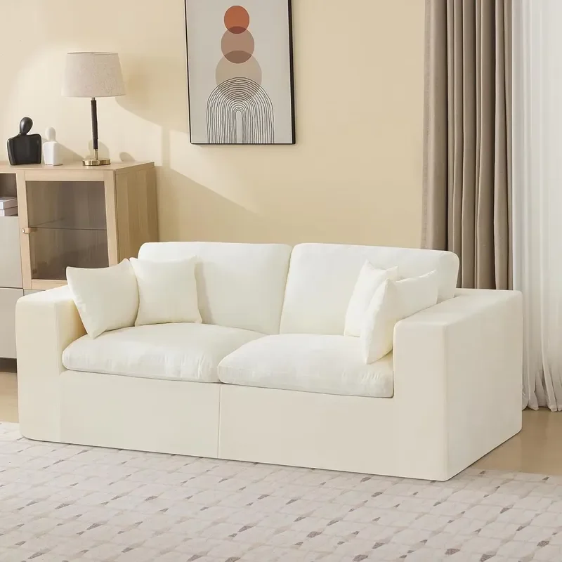 Wholesale Vacuum Package Living Room Furniture High Density Sponge Soft Cushion Replaceable Compressed Sofa Boneless Couch