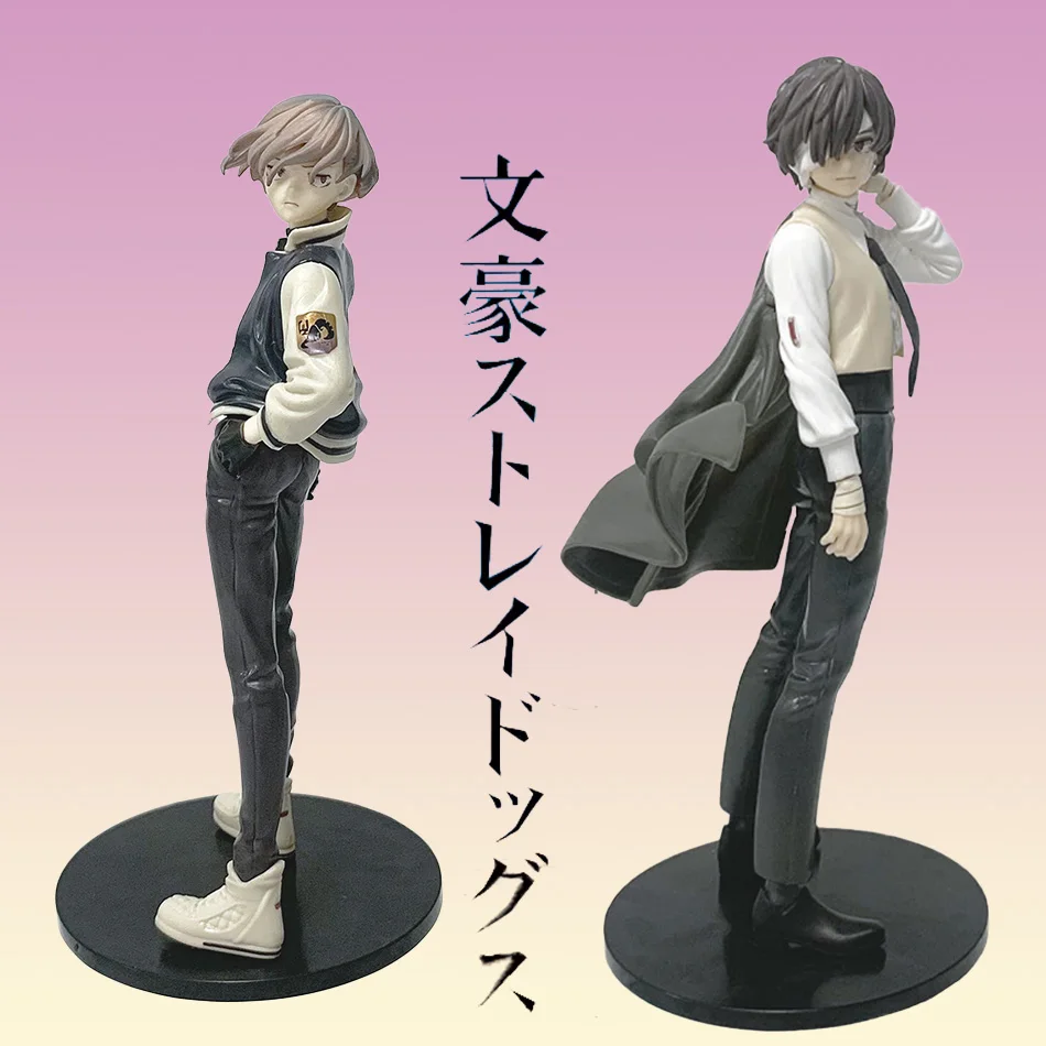 22Cm Bungou Zwerfhonden Anime Figuur Jeugd Dazai Action Figure Nakahara Chuuya Beeldje Pvc Collection Model Pop Speelgoed