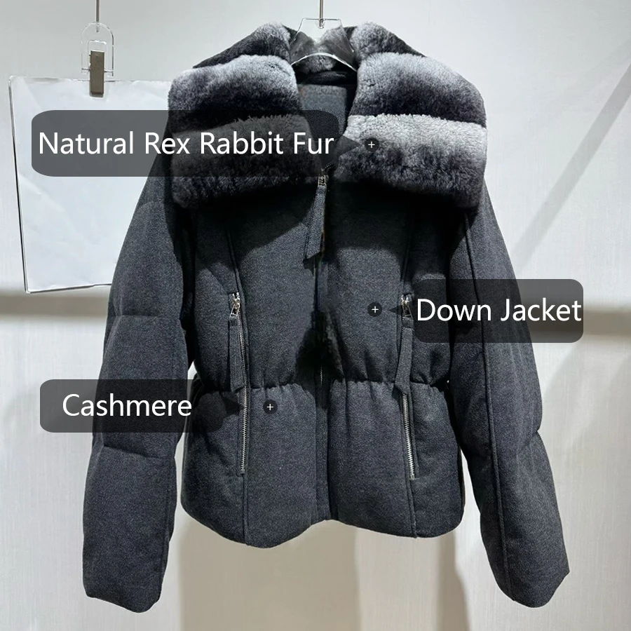 Women's Goose Down Jackets Sho - Wool Coat Peacoat recension och pris