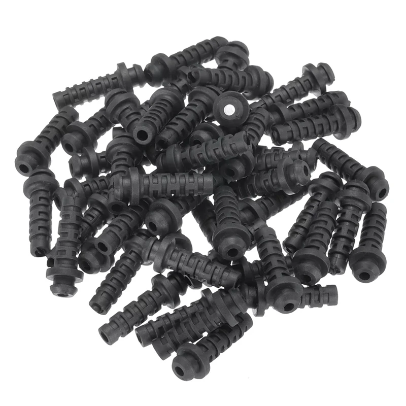 50Pcs 4Mm Strain Relief Cord Connector Cable Bushing Boot Sleeve For Electric Cable Cord Insulation Protection