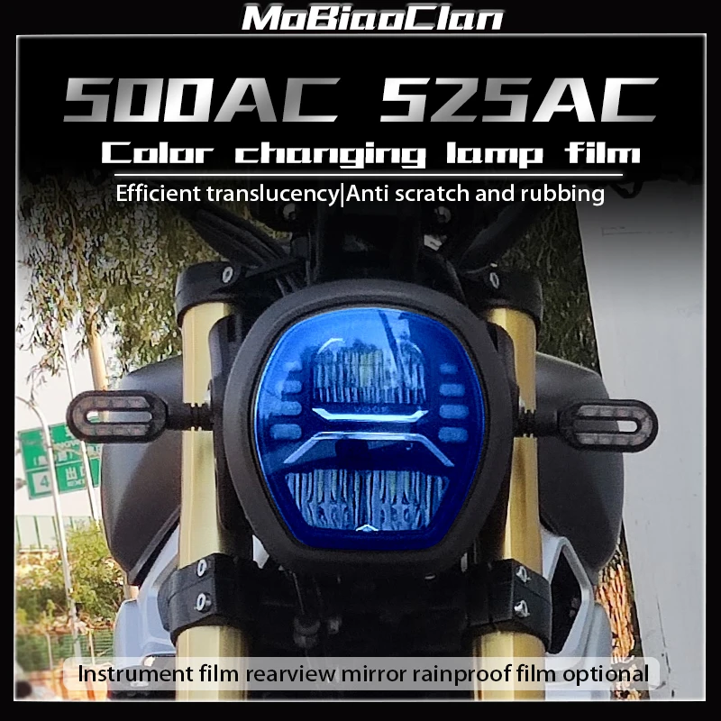 For VOGE 500AC 525AC Motorcycle Scratch Cluster Screen Dashboard Protection Instrument Film light Film Modification