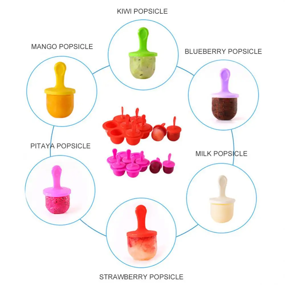 Ice Cream Mold Interesting Multifunction Bpa Free Trend Non-toxic Creativity Fun Ice Tray With Quick Release Summer Easy To Use