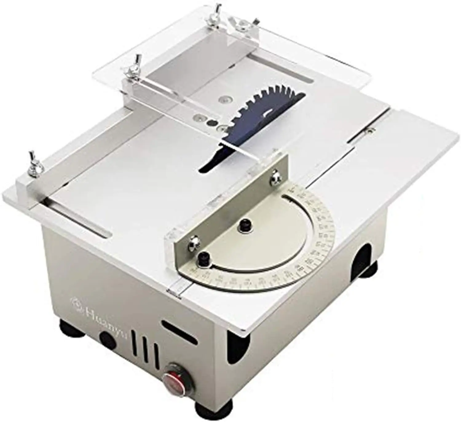 Mini Table Saw Multifunctional Liftable Blade 6T with Miter Gauge 300W Power DIY Woodworking Handmade Tool 885 Motor