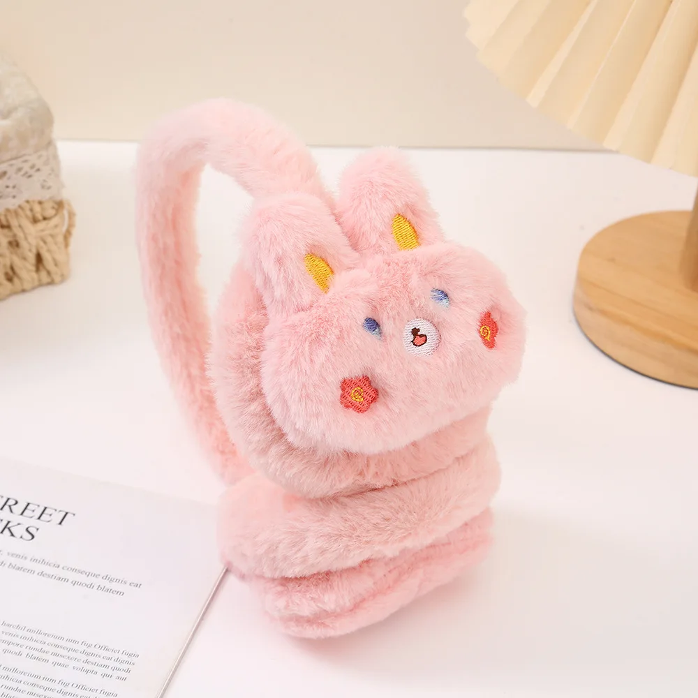 1 pz nuovi adorabili paraorecchie tengono al caldo le borse autunnali e invernali paraorecchie freddi dei cartoni animati