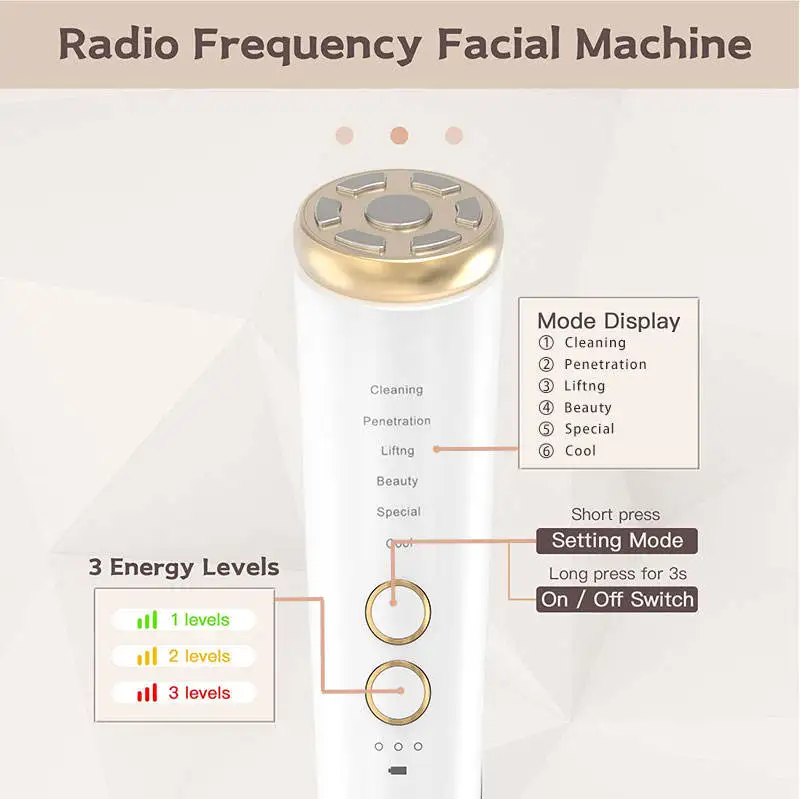 Equipo de belleza Ems para el hogar, máquina para el cuidado de la piel, rejuvenecimiento de la piel, estiramiento facial